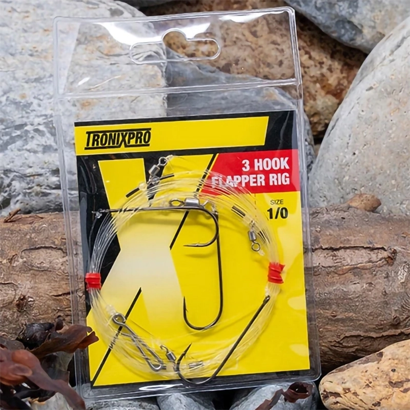 TronixPro Hand Tied 3 Hook Flapper Rigs